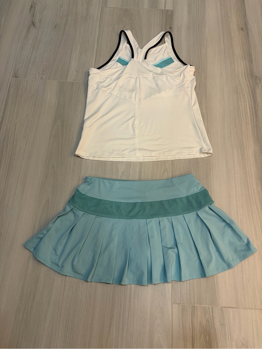 Lucky in Love Blue Pleated Tennis Skirt with matching top s/m